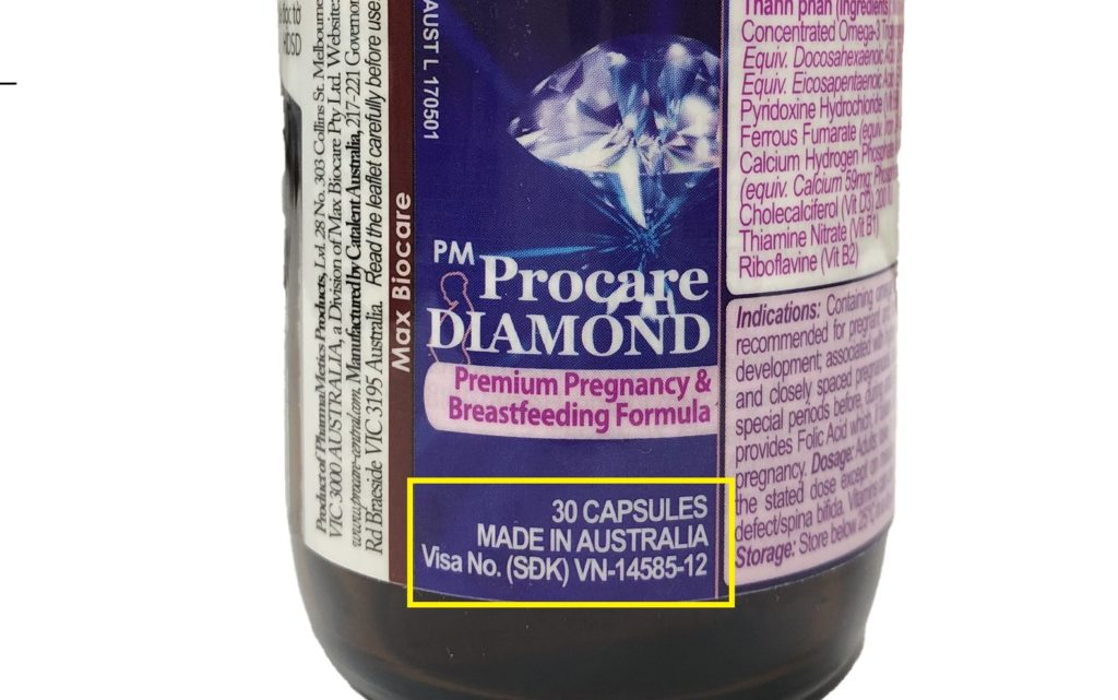Cách nhận biết thuốc PM Procare diamond (mẫu mới 2022) chính hãng sản xuất tại Australia 2