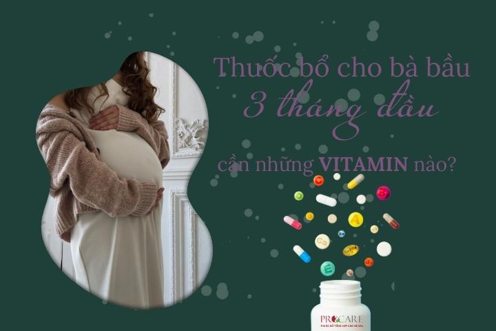 Thuốc bổ cho bà bầu 3 tháng đầu cần những vitamin nào? 1 Thuốc bổ cho bà bầu 3 tháng đầu cần những vitamin nào? 1