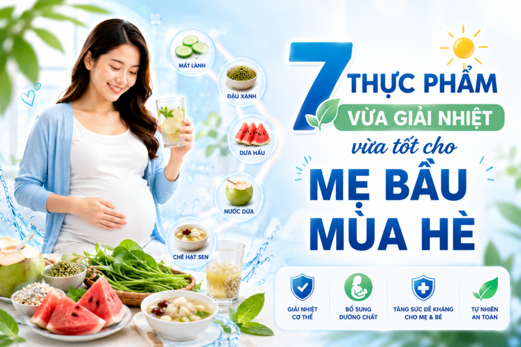 7 THỰC PHẨM VỪA GIẢI NHIỆT VỪA TỐT CHO MẸ BẦU MÙA HÈ 1